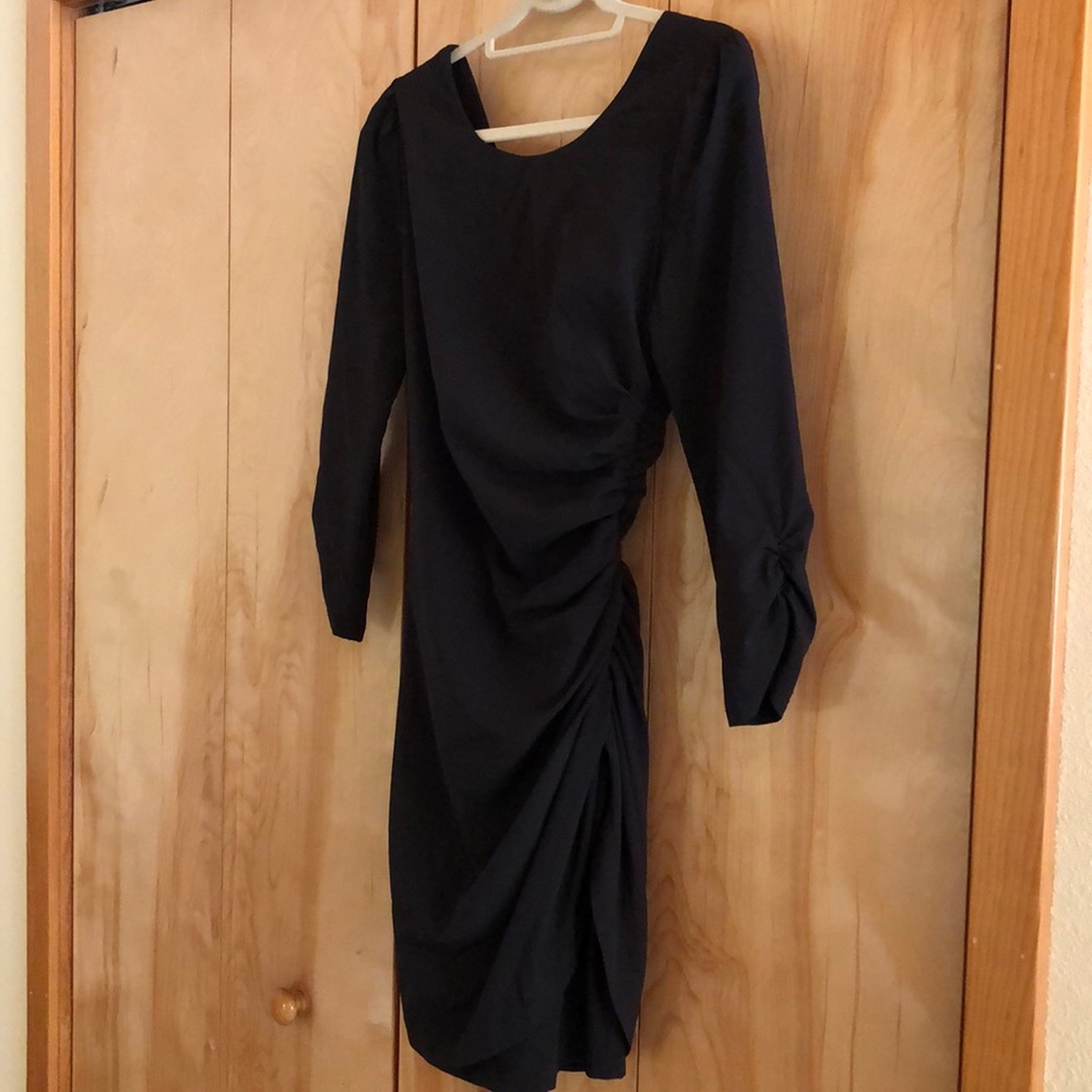 Ark & Co Open Back Ruched and Draped Mini Dress - Picture 9 of 12